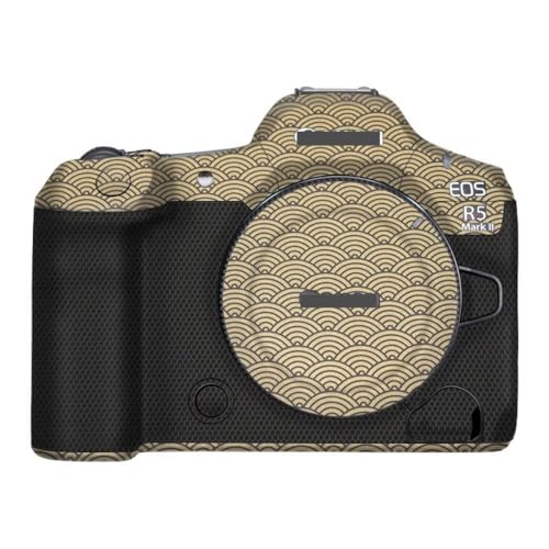 Camera Skin Wrap R5II Anti-Scratch Sticker Coat Vinly Protective Film Body Protector Decals Cover for Canon EOS R5 Mark II R5 II (Clouds Gold) - color: Clouds Gold