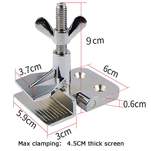 2PCS of Screen Printing Clamps Screen Frame Butterfly Hinge Clamp for Silk Screen Printing Frame Machine,for Fixing Screen Printing Mesh,Screen Printing Press DIY Tool Include 4 Screws