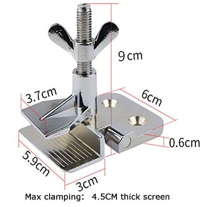 2PCS of Screen Printing Clamps Screen Frame Butterfly Hinge Clamp for Silk Screen Printing Frame Machine,for Fixing Screen Printing Mesh,Screen Printing Press DIY Tool Include 4 Screws