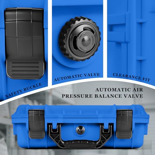 Relaxweex 16.3 x 12.4 x 6.5 Inch Hard Case, Grid Shell, Blue - color: Blue, size: 16.3 x 12.4 x 6.5 Inch, style: Grid Shell