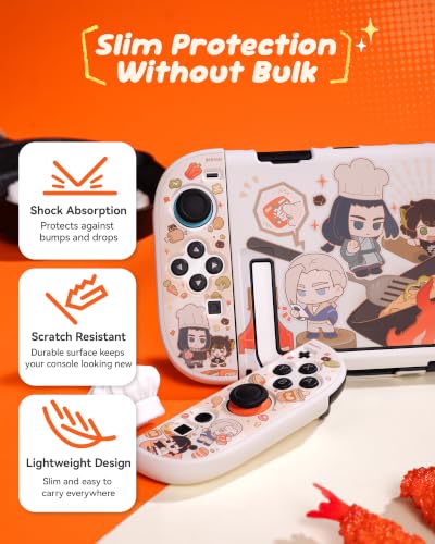 GeekShare Protective Shell Compatible with Switch 2 (Passionate Kitchen) - color: Passionate Kitchen