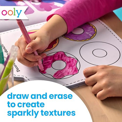 Ooly Make No Mistake Glittery Erasable Markers, Set of 12 - color: Erasable Glittery