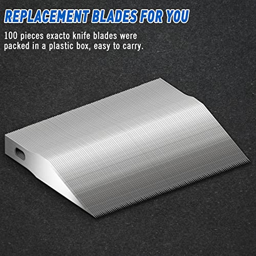 DIYSELF 100 Pack Hobby Knife Blades #11, SK5 Carbon Steel with Storage Case - style: #11