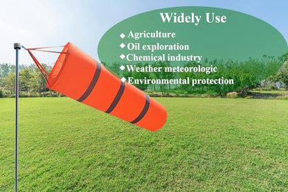 Airport Windsock Rip-Stop Outdoor Rainbow Wind Measurement Sock Bag with Reflective Belt(30" 40" 60") (60") - size: 60"