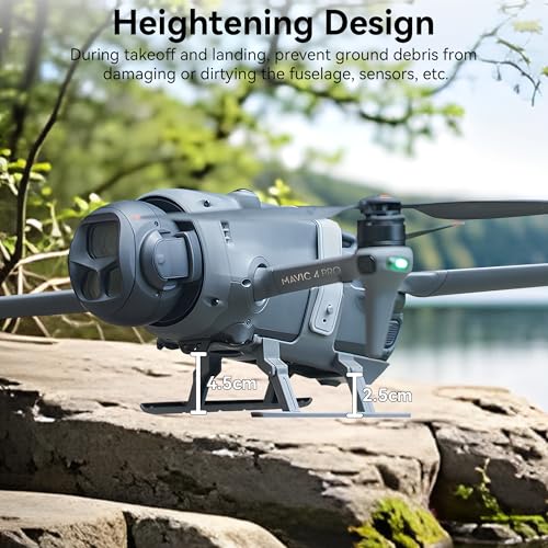 Mavic 4 Pro Landing Gear - Foldable Landing Legs Quick Release Height Extension Kit for DJI Mavic 4 Pro Drone Accessories