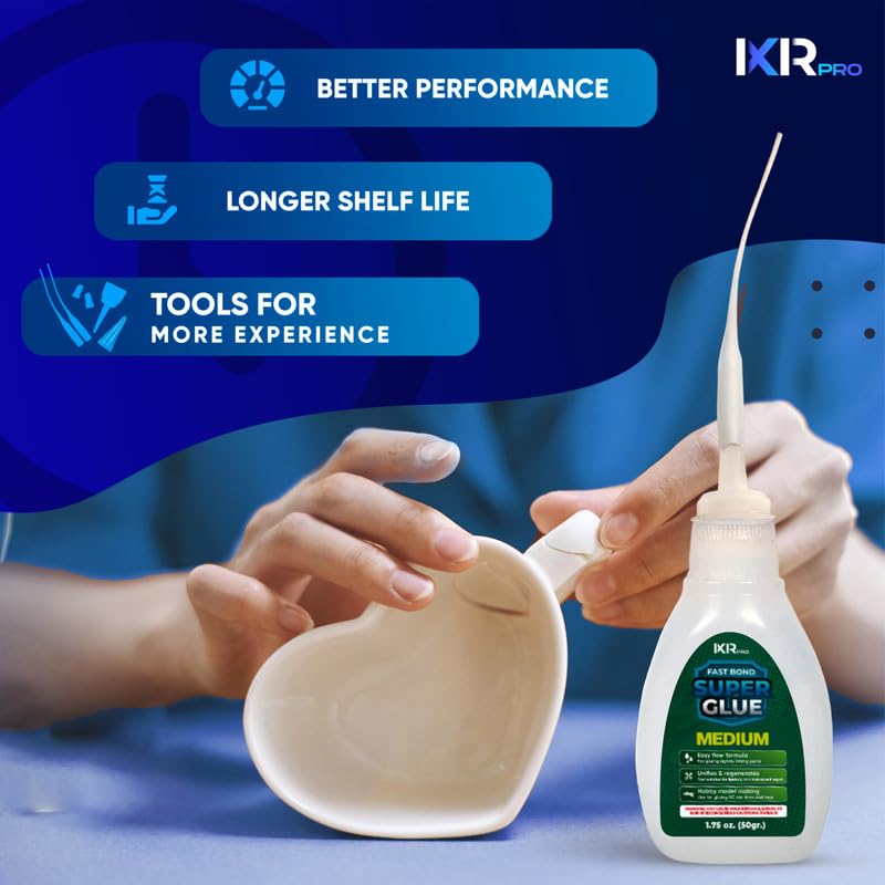 Medium CA Glue, Super Glue, Cyanoacrylate Adhesive 12 Pcs 1.75oz Repair kit - size: 12 Pack