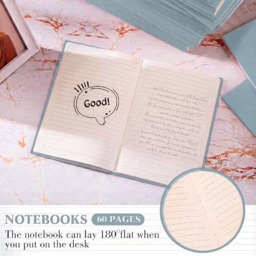 Mimorou 100 Pcs A5 Journals Notebooks Bulk,Lake Blue,Lined - color: Lake Blue, style: Lined