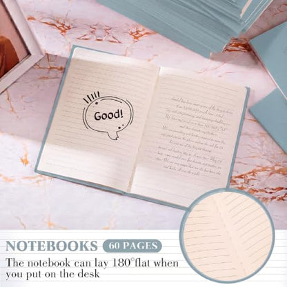 Mimorou 100 Pcs A5 Journals Notebooks Bulk,Lake Blue,Lined - color: Lake Blue, style: Lined