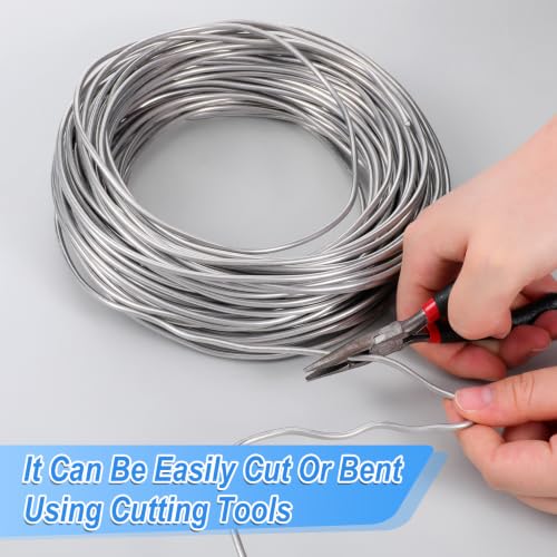 165FT 3mm 9 Gauge Aluminum Craft Wire