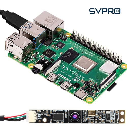 SVPRO 8MP USB Camera Module with Microphone, 102 Degree Wide Angle Laser Engraver Camera for Lightburn, Fixed Focus 4K UVC Webcam Board for Computer,Raspberry Pi