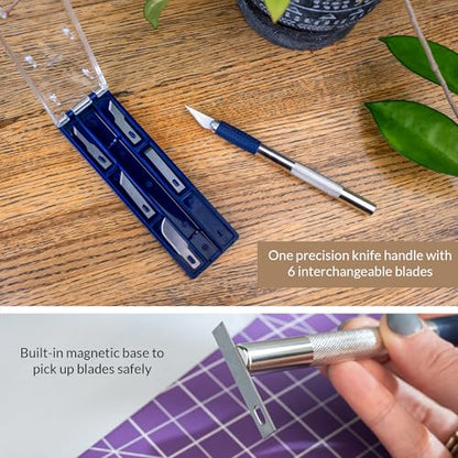 WA Portman Hobby Knife Set, Craft Knife Set with 6 Blades Polymer Clay Tool