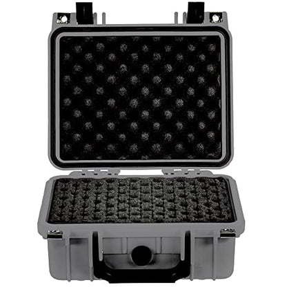 Eylar Small 10.62" Gear, Equipment, Hard Camera Case Waterproof with Foam TSA Standards (Gray) - color: Gray