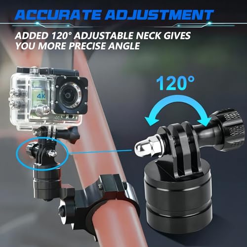 Chelhead Camera Mount Holder UTV ATV Fit for GoPro Hero, SJ, DJL, Insta360 - style: For Camera