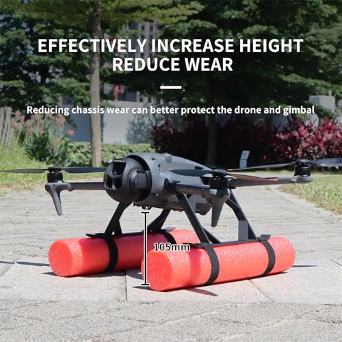 Water Floating Landing Gear for DJI Mavic 4 Pro Accessories, Drone Water Training Float Buoyancy Rod Landing Leg Aircraft Extension Feet Compatible with DJI Mavic 4 Pro Fly More Combo