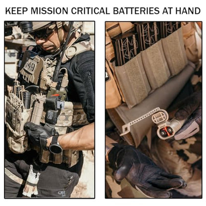 Thyrm CellVault XL Waterproof Battery Storage Case: AA, AAA, CR123, 18650 - color: Flat Dark Earth