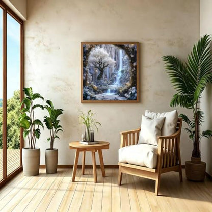Diamond Art Kits for Adults,Waterfall Tree Diamond Painting 14 X 14 inch - color: SH187