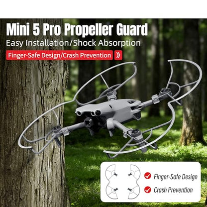 Coyktonty Mini 5 Pro Propeller Guard,Quick Release Prop Protector for DJI Mini 5 Pro,Lightweight Anti-Collision Blade Bumper Accessories