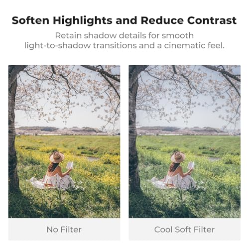 K&F CONCEPT 82mm 1/4 Blue Mist Diffusion Filter - size: 82mm