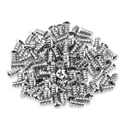 HELIFOUNER 100 Silver Computer Case Fan Screws, M5x10mm Mounting Screws - color: Silver, screws for computer case fan, M5x10