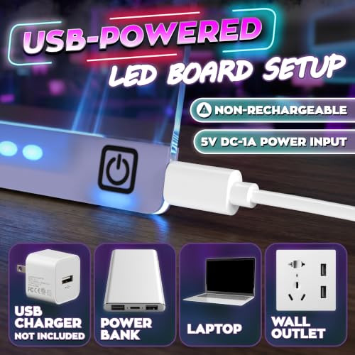 16 in LED Drawing Board; Corded and Non-Rechargeable (Blue) - color: Blue