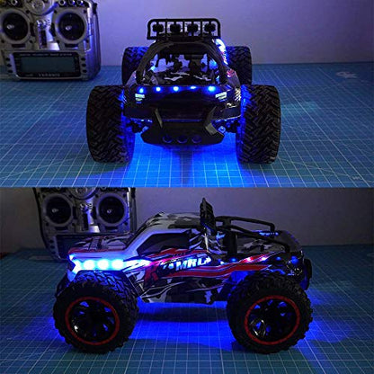 LED Light Strips for RC Cars Trucks Airplanes Drones Blue Green Red White Yellow Bundle
