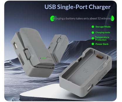 Coyktonty Battery Charger for DJI NEO2 with Storage and Discharge Modes with Charging Cable