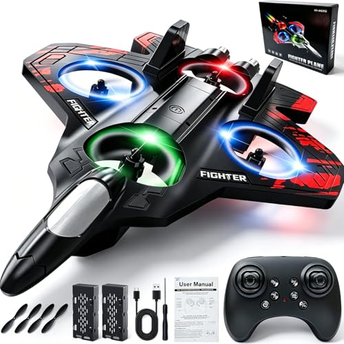 RC Plane, Foam Remote Control Airplane for Hobbyists Pilots Beginners - color: Red