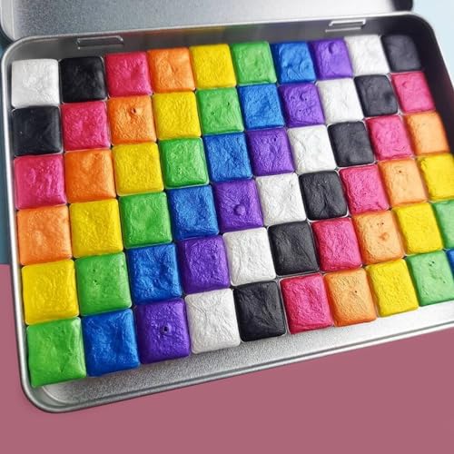 FCLUB 200PCS Mini Square Watercolor Pans, White 0.5ml Empty Paint Pans - color: White, size: 200 Pieces 0.5 ml Pans