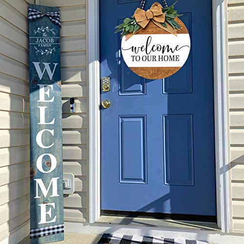Welcome Stencils for Painting on Wood Sign - style: Home
