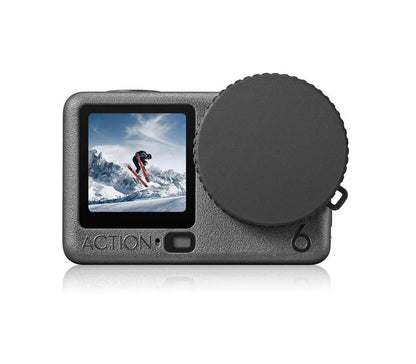Silicone Lens Cap for DJI Osmo Action 6,Lens Cover from Crack Bumps Dust Scratch When Not Using（2PCS）