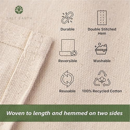 4Pk Recycled Cotton All Purpose Canvas Tarp Cover Painter Drop Cloth-4x5ft - size: Pack of 4 - 4X5