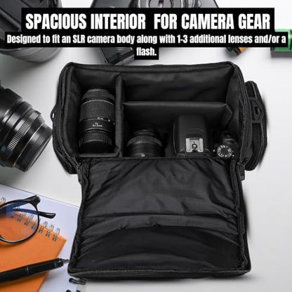 Ultimaxx Large Carrying Case/Gadget Bag for Sony,Nikon, Canon, Olympus, Pentax, Panasonic, Samsung & Many More SLR Cameras & Camcorders