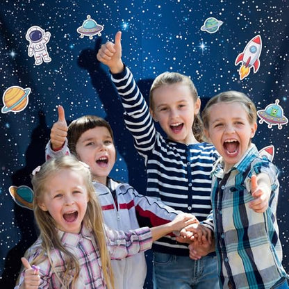 Oudain 54 Inch x 100 ft Starry Galaxy Tablecloth Roll Cutter Box - style: Starry Sky
