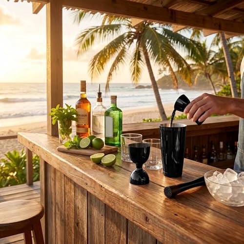 Homestia Bell Jigger for Bartending, 2 oz 1oz Double Cocktail Jigger, Black - color: Bell Jigger - Black