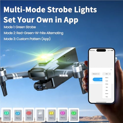 Holyton FAA Compliant Remote ID Module with Buzzer & Strobe Light, GPS Tracking, 4H Battery Life, Spare Part for Drone, Remote ID Broadcast Module for FPV GPS Drones with Camera & RC Aircraft Quadcopters