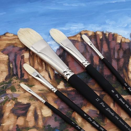 Creative Mark Pro Stroke Chungking Paint Brush - Filbert Set of 5 - style: Filberts
