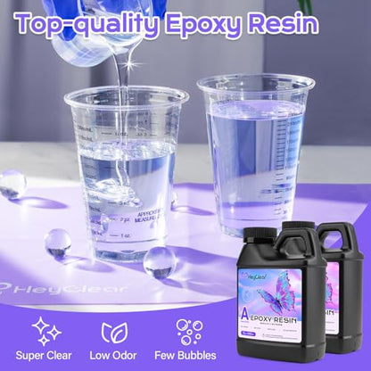 HeyClear 34oz Epoxy Resin Picture Frame Silicone Mold Kit -DIY Photo Gifts - size: 34 oz Frame Kit