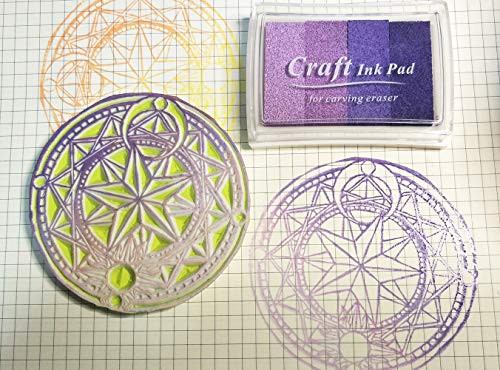 Tosnail 16 Pack 4" x 6" Rubber Stamp Carving Blocks, Soft Rubber for Beginners and Professional Craft Project - Green