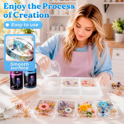 LET'S RESIN 12 Cavity Extra Deep Resin Coaster Molds, Large Silicone Molds - size: 12 cavity
