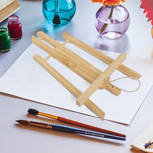 Table Top Easels, 12 Pack 11.6-Inch Wooden Painting Easels Canvas Holder Stands Wooden Canvas Stands for Art & Classroom Home Use