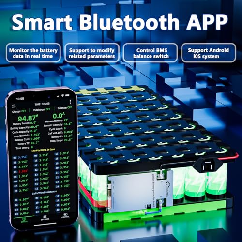 JKBMS JK-B1A8S10P 4S-8S 100A BMS Battery Management System, 1A Balance - size: JK-B1A8S10P