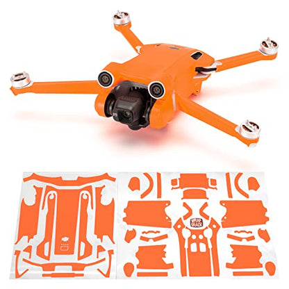 WRAPGRADE Skin Stickers compatible with DJI Mini 3 Pro | Main Unit (NEON ORANGE) - color: Neon Orange