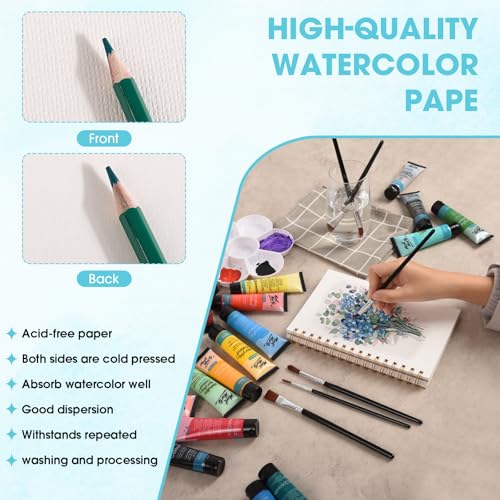 HONIBRA Watercolor Paper Pad 5.5" x 8.5", 30 Sheets 140lb/300gsm - size: 5.5" x 8.5"