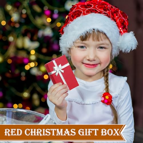 Landical 72 Pcs Small Jewelry Gift Boxes for Ring Necklace,Red - color: Red