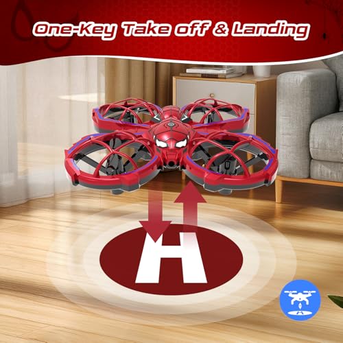 Spider Mini Drone for Kids Beginners - Toss to Go Quadcopter Birthday Gifts