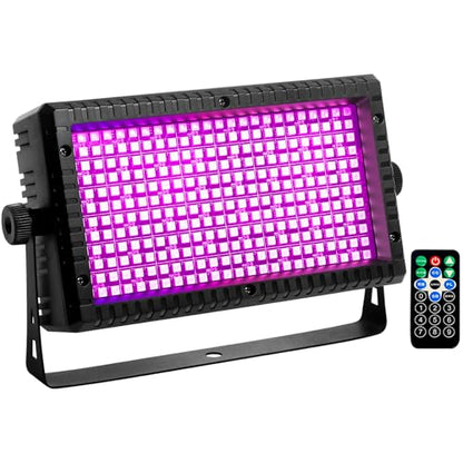 288 LED Party Strobe Light, Multicolor, LED, Modern Style, Bracket Mount, Sound Activation, Adjustable Speed - color: Colorful (remote control)