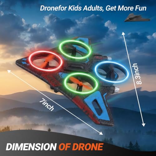 360° Flip Foam RC Fighter Plane – Easy to Fly Remote Control Airplane for Kids Adults Beginners, Fighter Jet Drone Helicopter Toy (Colorful)