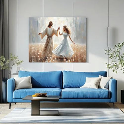 Jesus Paint by Numbers Kit for Adults Framed Canvas 12X16 in, Frameworkless - color: YH02821