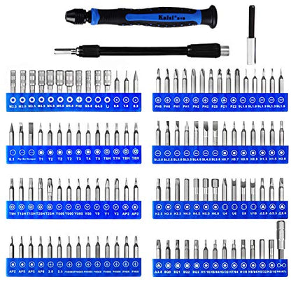Kaisi 136 in 1 Electronics Repair Tool Kit Professional Precision Screwdriver Set Magnetic Drive Kit with Portable Bag