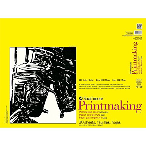 Strathmore 300 Series Lightweight Printmaking Pad, 18 by 24", 30 Sheets - size: 18x24